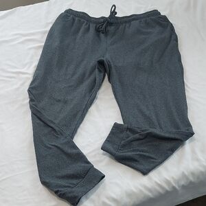 Athletic Works Gray Joggers with Elastic Waistband .Size Large